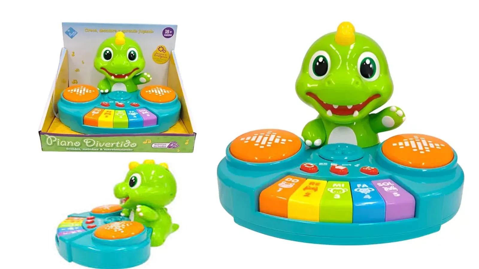 Kids' Musical Piano with Colorful Keys and Light Effects