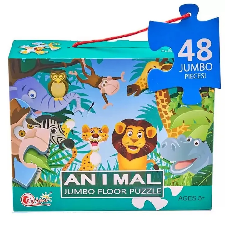 Пъзел „Животни“ – 48 Jumbo части